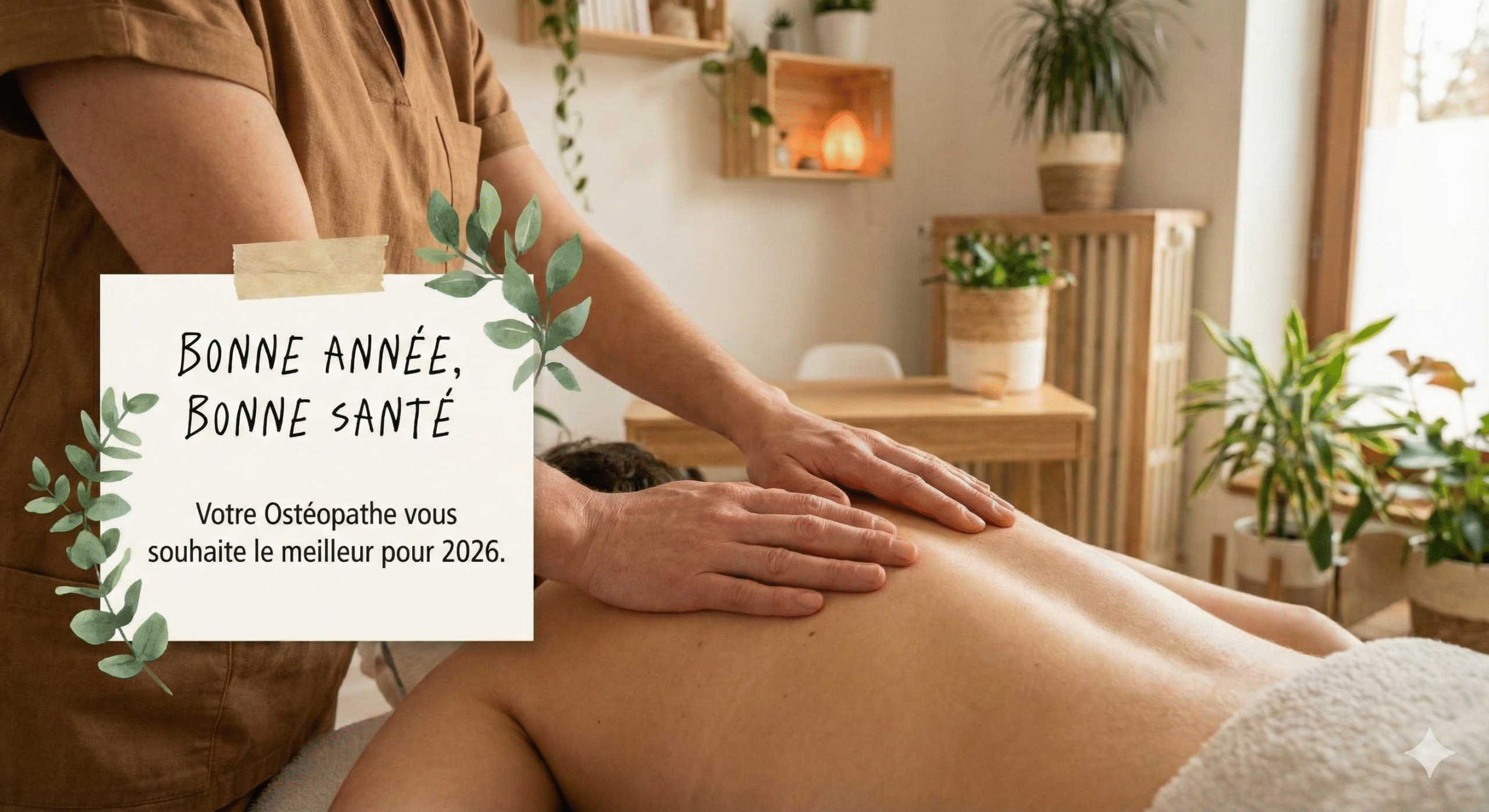 Votre ostéopathe vous souhaite une bonne année et une bonne santé pour cette nouvelle année !